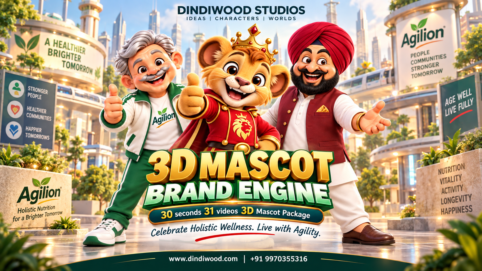 3D Mascot Brand Engine — Agilion